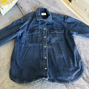 Old Navy Indigo Denim Shirt Jacket